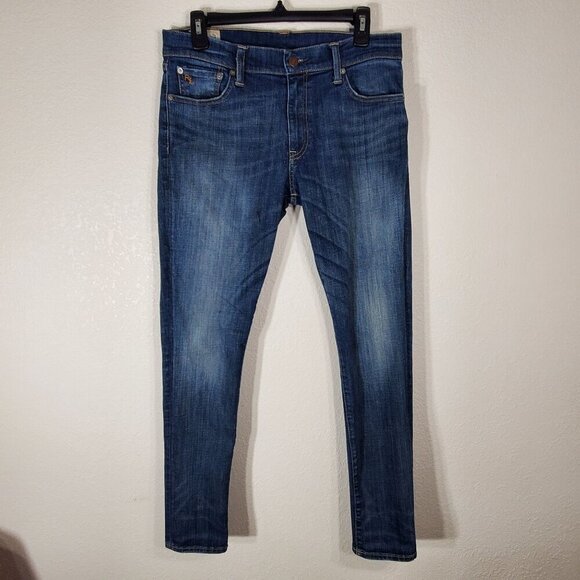 Polo Ralph Lauren Tompkins Skinny Fit Womens Size 30 Blue Denim Jeans 32x29 - Picture 1 of 14